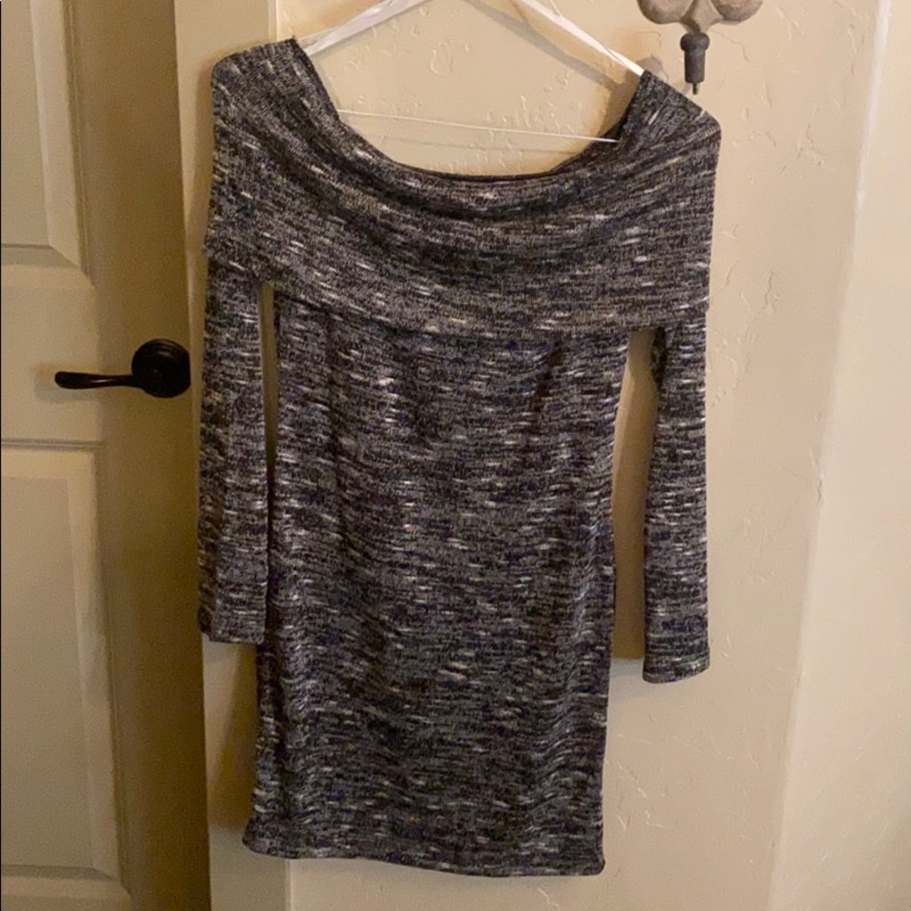 Off the shoulder- Sweater Dress